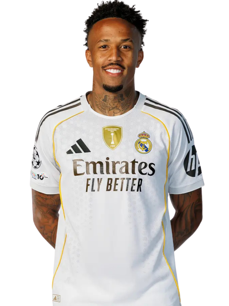 E. Militão 3 Real Madrid 2025/26 Branca